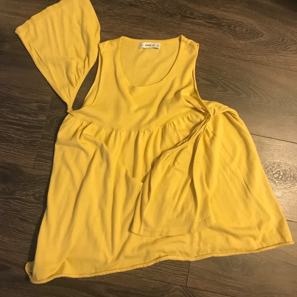 Zara cold shoulder top